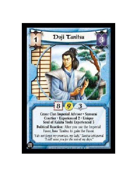 Doji Tanitsu Exp2 (Spanish)  - Crane Clan Imperial Advisor * Samurai Courtier * Experienced 2 * Unique Soul of Kakita Yoshi Expe