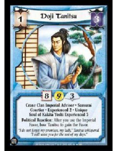 Doji Tanitsu Exp2 FOIL (Spanish)  - Crane Clan Imperial Advisor * Samurai Courtier * Experienced 2 * Unique Soul of Kakita Yoshi