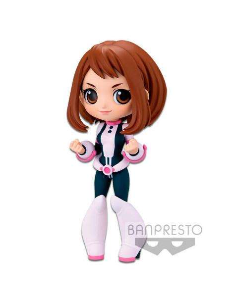 Figura Qposket Ochaco Uraraka. My Hero Academia  -  Esta figura de unos 13 cm, de PVC incluye una base soporte especial para exp