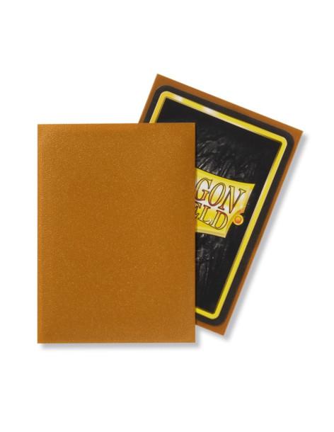 Fundas Dragon Shield Tamaño Standard (63x88mm) - Oro Mate (100)  - Fundas Tamaño Magic The Gathering, Pokemon TCG, Digimon TCG,  2