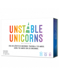 Unstable Unicorns  - Crea un ejército de unicornios. Traiciona a tus amigos. Ahora tus amigos son los unicornios.

Unstable Unic