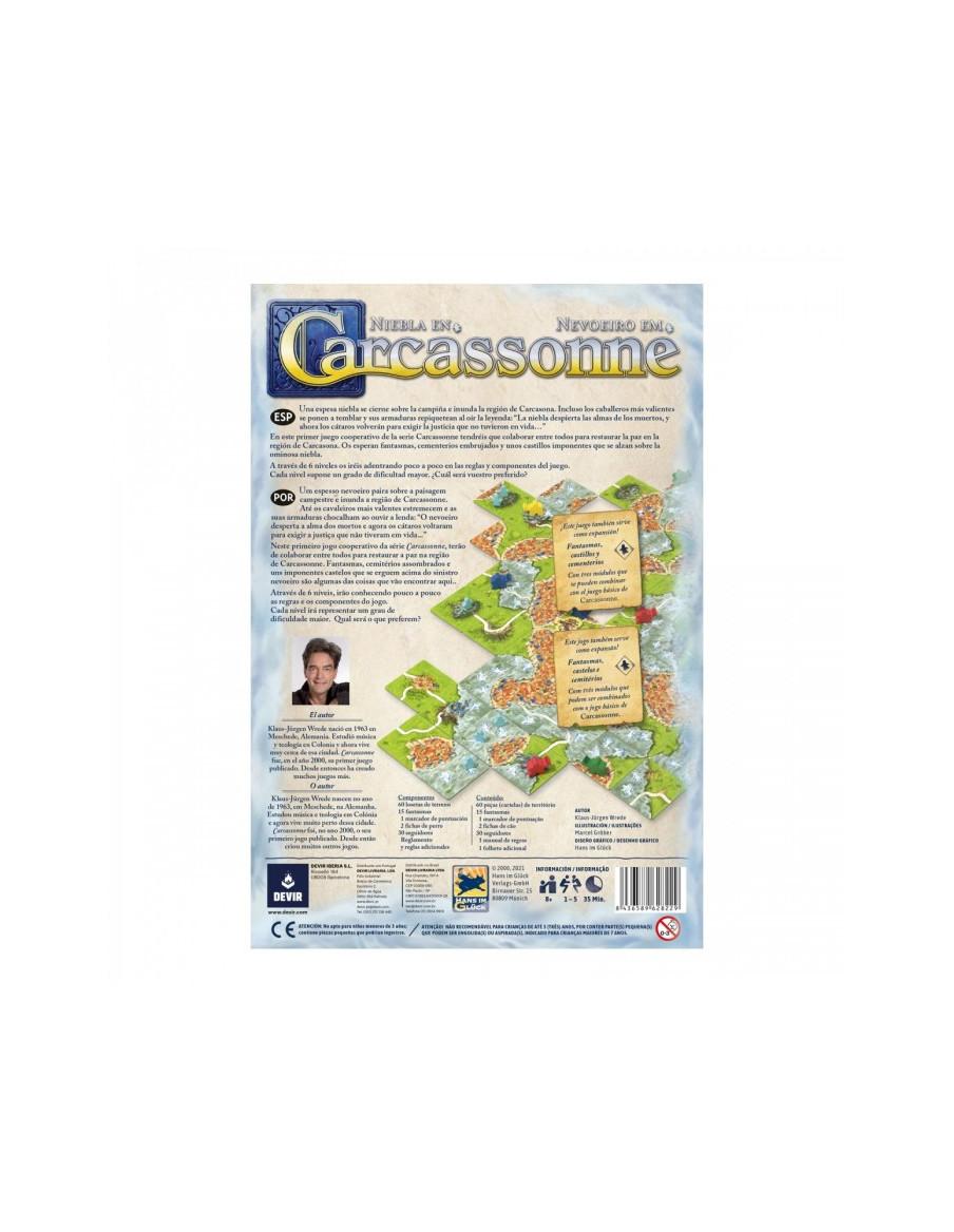 Niebla en Carcassonne  - Esta edición completamente independiente, pero compatible con el juego clásico original Carcassonne, cu