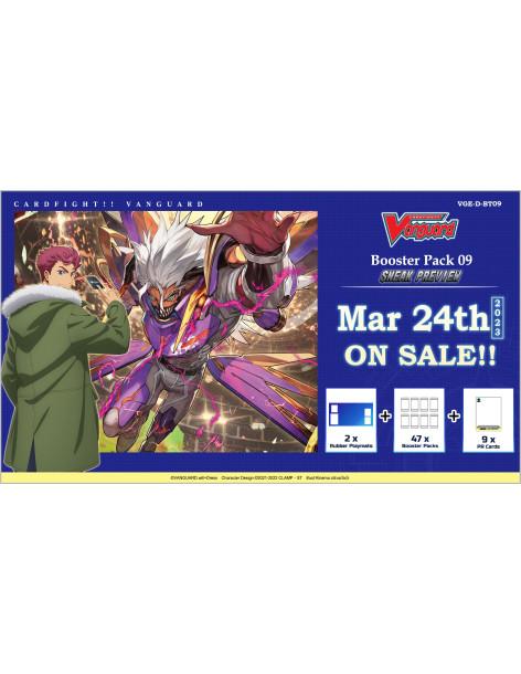 Dragontree Invasion BT09: Sneak Preview Kit  - Content :
Each SP kit will contain 2 Premium Rubber Playmats (1 design), 8+1 Prom