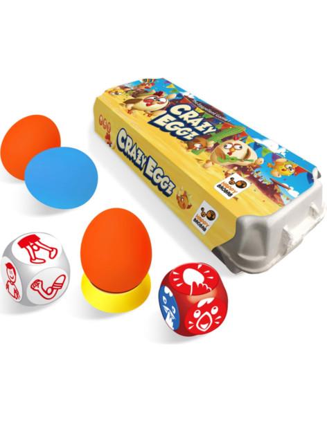 Crazy Eggz  - Crazy Eggz es un juego de mesa de reglas sencillas y muy dinámicas que gana el que más huevos conserva al final de