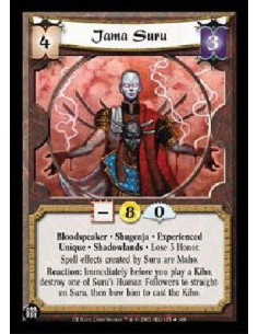 Jama Suru Exp FOIL (Español)  - Bloodspeaker * Shugenja * Experienced Unique * Shadowlands * Lose 3 Honor. Spell effects created