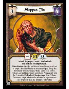 Seppun Jin  - Undead Shugenja * Unique * Shadowlands Soul of Kuni Yori Experienced 3 Maho Limited: Bow Jin and discard a card fr