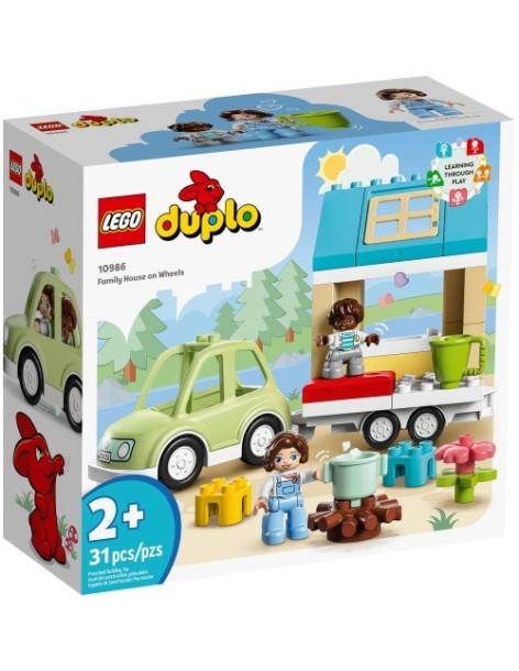Lego Duplo. Family House on Wheels  - Embark on a big adventure with your adventurous toddler with the LEGO® DUPLO® Town Family 