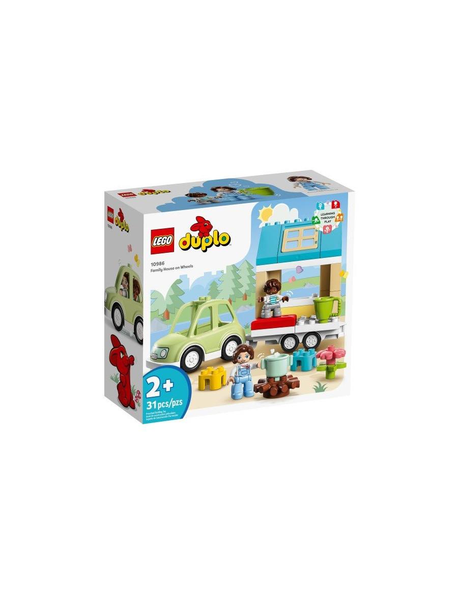 Lego Duplo. Family House on Wheels  - Embark on a big adventure with your adventurous toddler with the LEGO® DUPLO® Town Family 