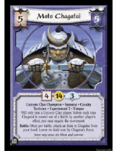 Moto Chagatai Exp2  - Unicorn Clan Champion * Samurai * Cavalry Tactician * Experienced 2 * Unique Will only join a Unicorn Clan