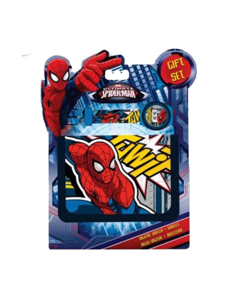 Set reloj digital y cartera de ultimate spiderman  - Set reloj digital y cartera de ultimate spiderman.