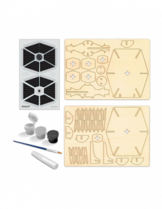 Model Kit Wood WorX Tie Fighter. Star Wars  - A kit with two of the most powerful weapons in the empire's arsenal: The Death Sta 2