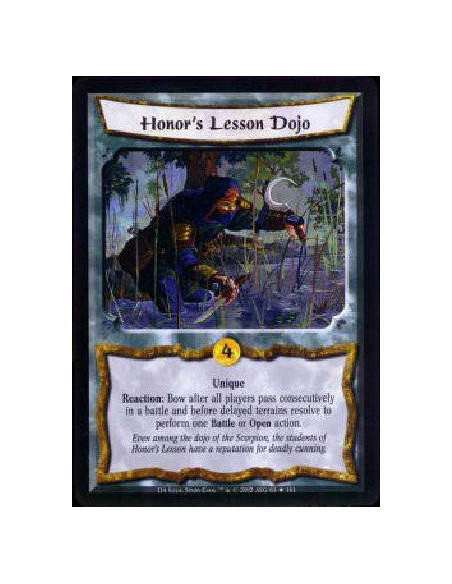 Honor's Lesson Dojo  - Unique Reaction: After all players pass consecutively in a battle but before Delayed Terrains (if any) re