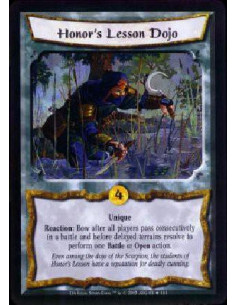 Honor's Lesson Dojo FOIL  - Unique Reaction: After all players pass consecutively in a battle but before Delayed Terrains (if an