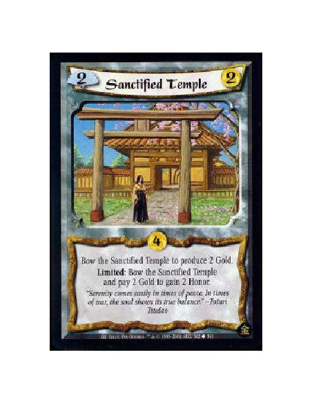 Sanctified Temple  - Battle: Send an attacking unit home from this battle, bowed. 