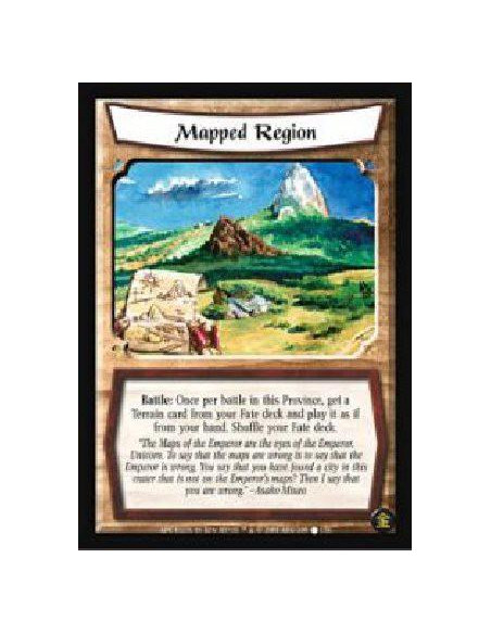 Mapped Region  - Singular Once per battle at this Province, you may search your Fate deck for a Terrain card and play it as thou