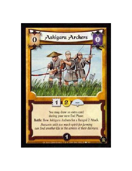Ashigaru Archers  - You may draw an additional Fate card in your next End Phase after bringing Ashigaru Archers into play from y