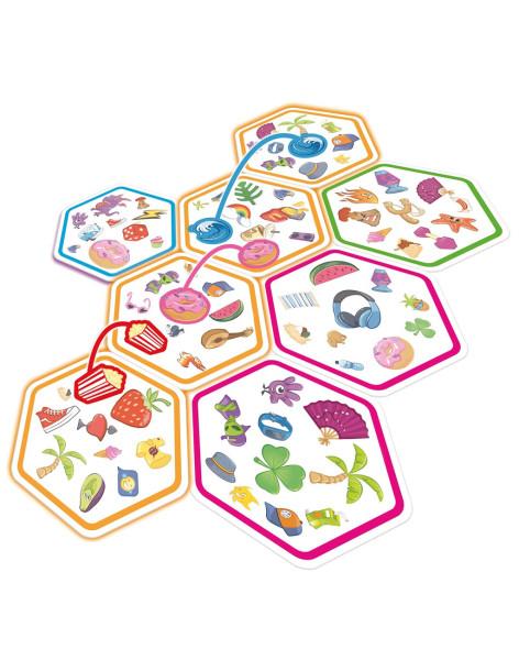 Dobble Connect  - 







Dobble Connect contiene 90 cartas con 10 símbolos en cada una y más de 91 símbolos en total. Solamente 2