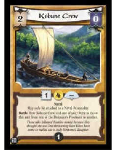Kobune Crew  - Naval * May only be attached to a Naval Personality. Battle: Bow Kobune Crew and one of your Ports to move this u