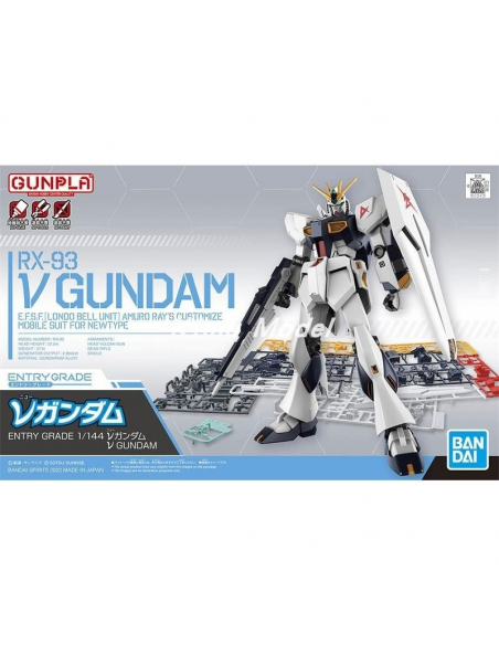 Figura Montable. GUNDAM EG RX-93V. Gundam  - No requiere pegamento para el montaje, se requiere una pinza para quitar las piezas
