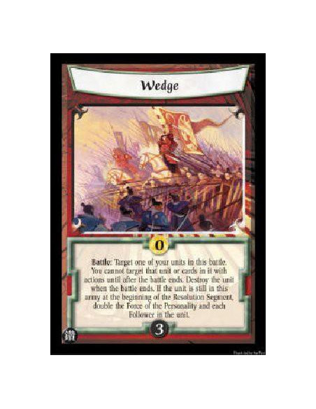 Wedge FOIL  - Battle: Target one of your units in this battle. You cannot target that unit or cards in it with actions until aft
