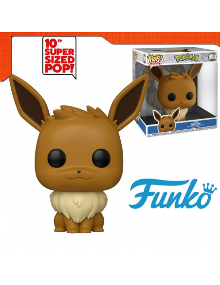 Funko Pop EEVEE 10´/25cm. Super sized Pop. Pokémon  - Figura de 10 pulgadas del Pokémon Eevee