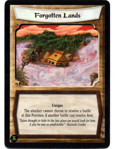Forgotten Lands  - Unique The attacker cannot choose to resolve a battle at this Province if another battle can resolve first.