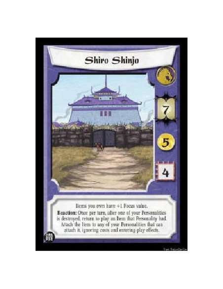 Shiro Shinjo FOIL  - Items you own have +1 Focus value. Reaction: Once per turn, after one of your Personalities is destroyed, r