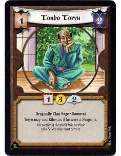 Tonbo Toryu  - Dragonfly Clan Sage. Samurai Toryu may cast Kiho as if he were a Shugenja.