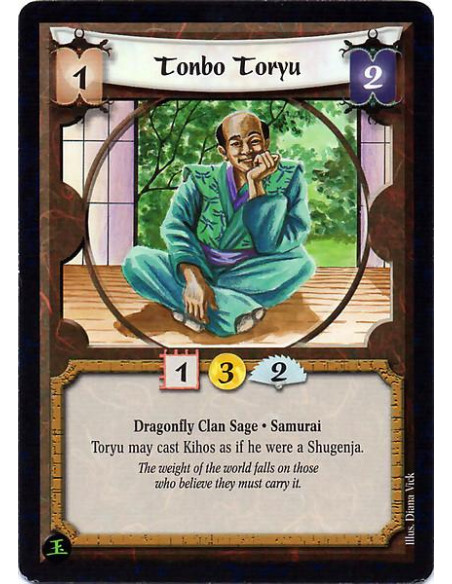 Tonbo Toryu  - Dragonfly Clan Sage. Samurai Toryu may cast Kiho as if he were a Shugenja.