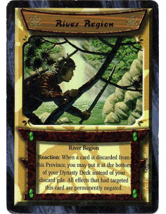 River Region  - Reaction: When a card is discarded from this Province, you may put it at the bottom of your Dynasty Deck instead