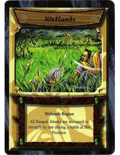 Wetlands  - Raise the strengths of each ranged attack by 1 during battle at this Province.