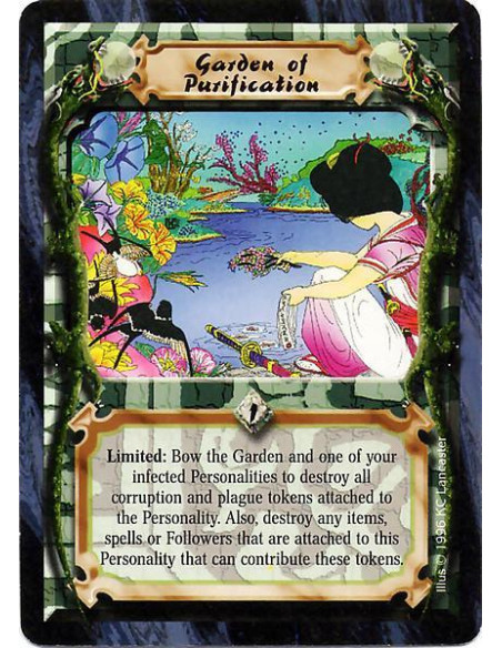 Garden of Purification  - Limited: Bow the Garden and any one of your infected Personalities to destroy all corruption and plagu