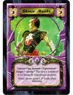Shinjo Morito Exp  - Unicorn Clan Samurai. Experienced Morito Unique. Cavalry