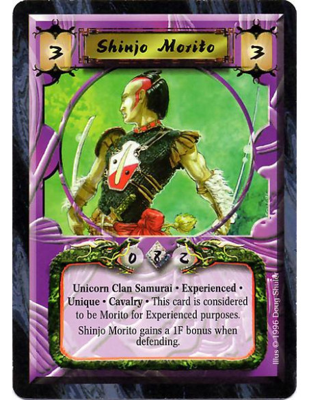 Shinjo Morito Exp  - Unicorn Clan Samurai. Experienced Morito Unique. Cavalry