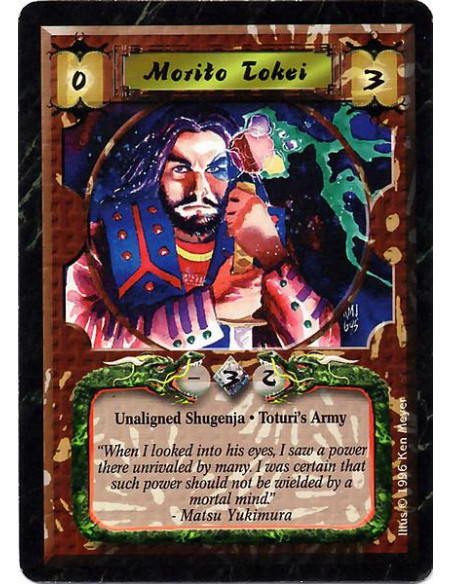 Morito Tokei  - Unaligned Shugenja. Toturi's Army