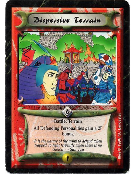 Dispersive Terrain  - Delayed Terrain Battle: Each defending Personality in this battle gains +2F untill the battle ends.
