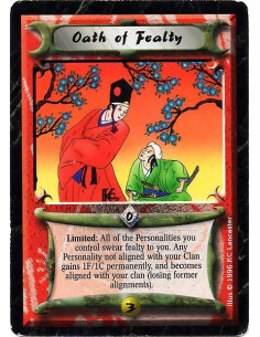 Oath of Fealty  - Limited: Your Personalities "swear fealty" to you. Each of your Personalities without your Faction's trait per