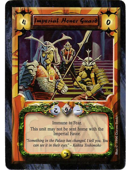 Imperial Honor Guard  - Imperial Honor Guard is immune to Fear. Imperial Favor effects cannot target this unit.