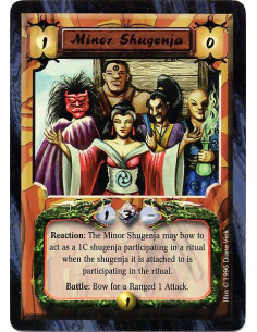 Minor Shugenja  - Minor Shugenja have +1C while participating in a Ritual that this Personality also participates in. (Followers