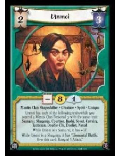Unmei  - Mantis Clan Shapeshifter · Creature · Spirit · Unique. Unmei has each of the following traits while you control a Manti
