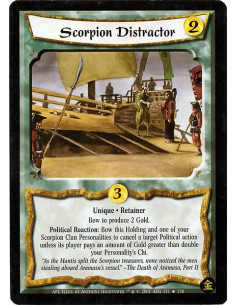 Scorpion Distractor FOIL  - Retainer. Unique Bow Scorpion Distracter to produce 2 Gold. Political Reaction: Bow Scorpion Distrac