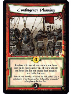 Contingency Planning FOIL  - Reaction : After one of your units has been sent home from battle, move another one of your units i