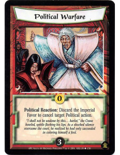 Political Warfare  - Political Reaction: Discard the Imperial Favor to cancel target political action.