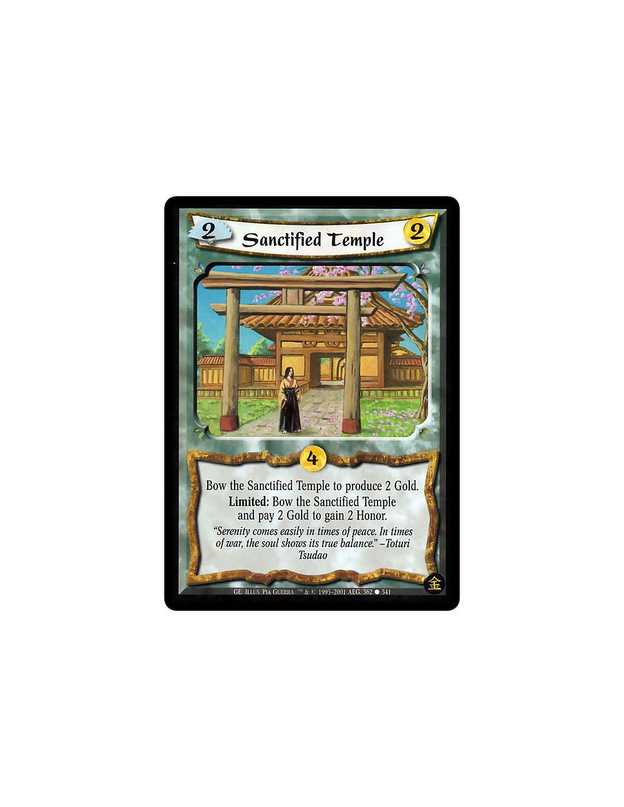Sanctified Temple  - Bow Sanctified Temple to produce 2 Gold. Limited: Bow Sanctified Temple and pay 2 Gold to gain 2 Honor.