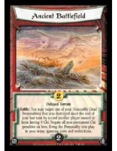 Ancient Battlefield  - Delayed Terrain. Battle: You may target one of your Honorably Dead Personalities that was destroyed since