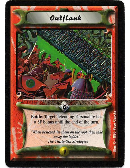 Outflank  - Battle: Give a defending Personality +3F.