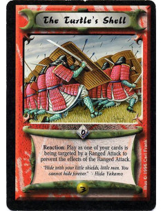 The Turtle's Shell  - Reaction: Play as one of your cards is being targeted by a Ranged Attack to prevent the effects of the Ran