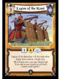 Legion of the Kami  - Legion of the Kami has +1F for each other player who controls a Kami card.