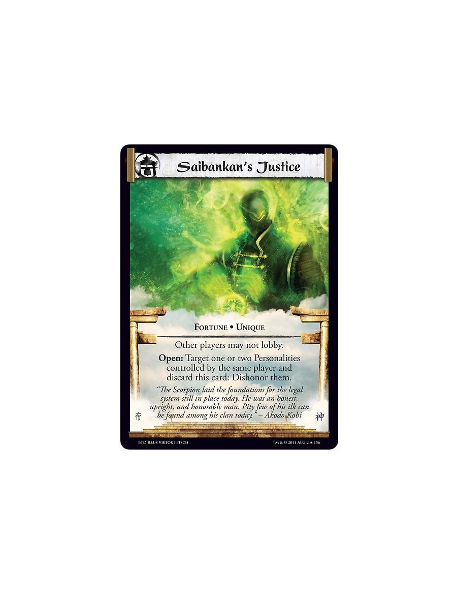 Saibankan's Justice  - Fortune • UniqueOther players may not lobby. Open: Target one or two Personalities controlled by the same