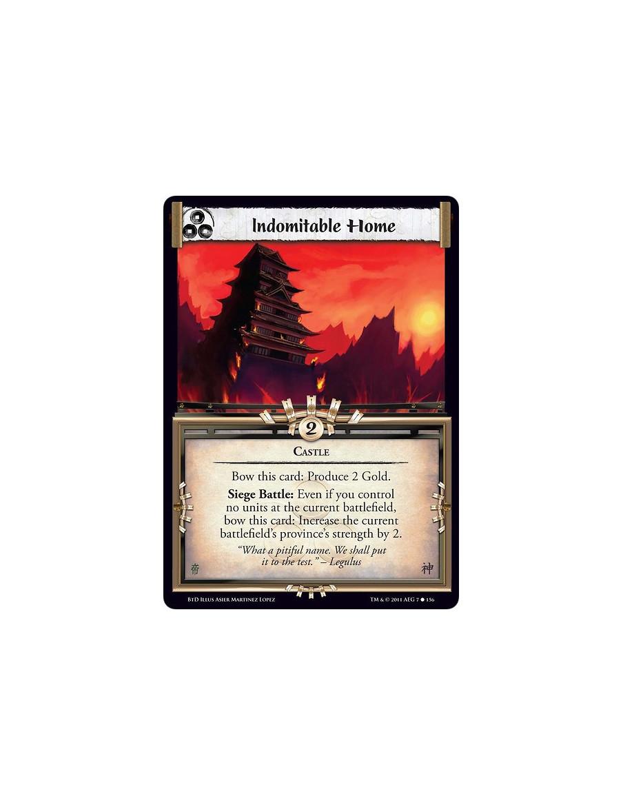 Indomitable Home  - CastleBow this card: Produce 2 Gold. Siege Battle: Even if you control no units at the current battlefield, 